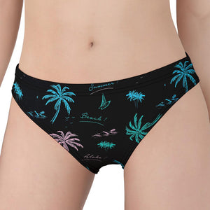 Palm Tree Summer Beach Pattern Print Women's Panties