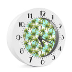 Palm Tree Tropical Pattern Print Alarm Clock