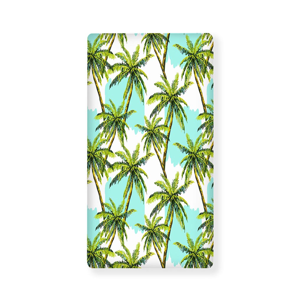 Palm Tree Tropical Pattern Print Baby Crib Sheet