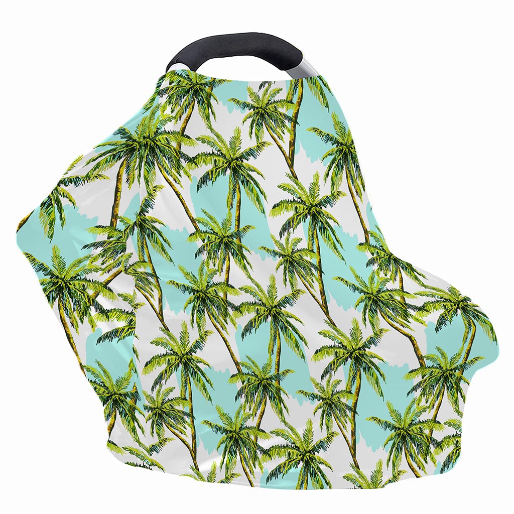 Palm Tree Tropical Pattern Print Baby Seat Cover