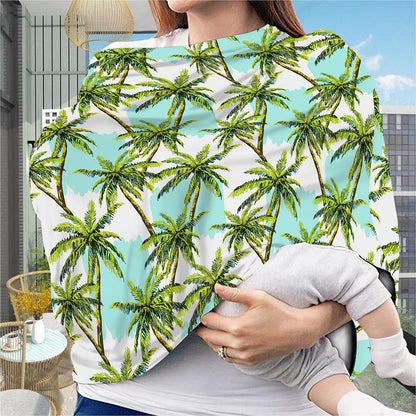 Palm Tree Tropical Pattern Print Baby Seat Cover