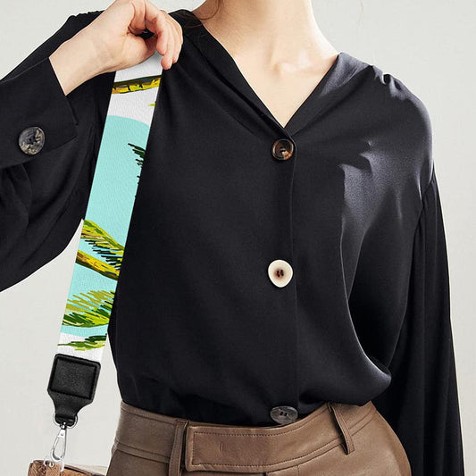 Palm Tree Tropical Pattern Print Bag Strap