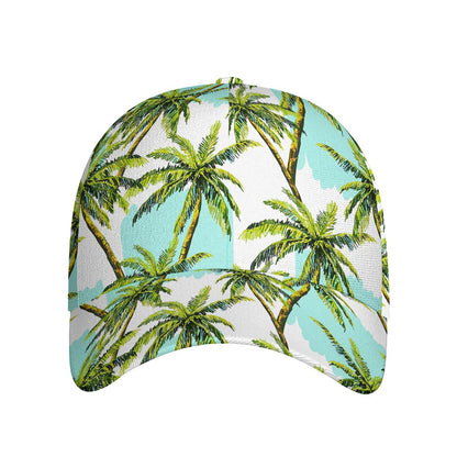 Palm Tree Tropical Pattern Print Baseball Cap