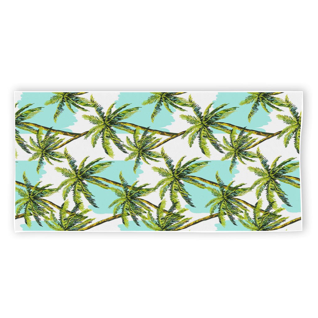 Palm Tree Tropical Pattern Print Beach Towel