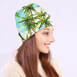 Palm Tree Tropical Pattern Print Beanie