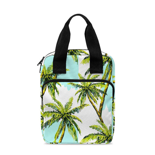 Palm Tree Tropical Pattern Print Bible Tote Bag
