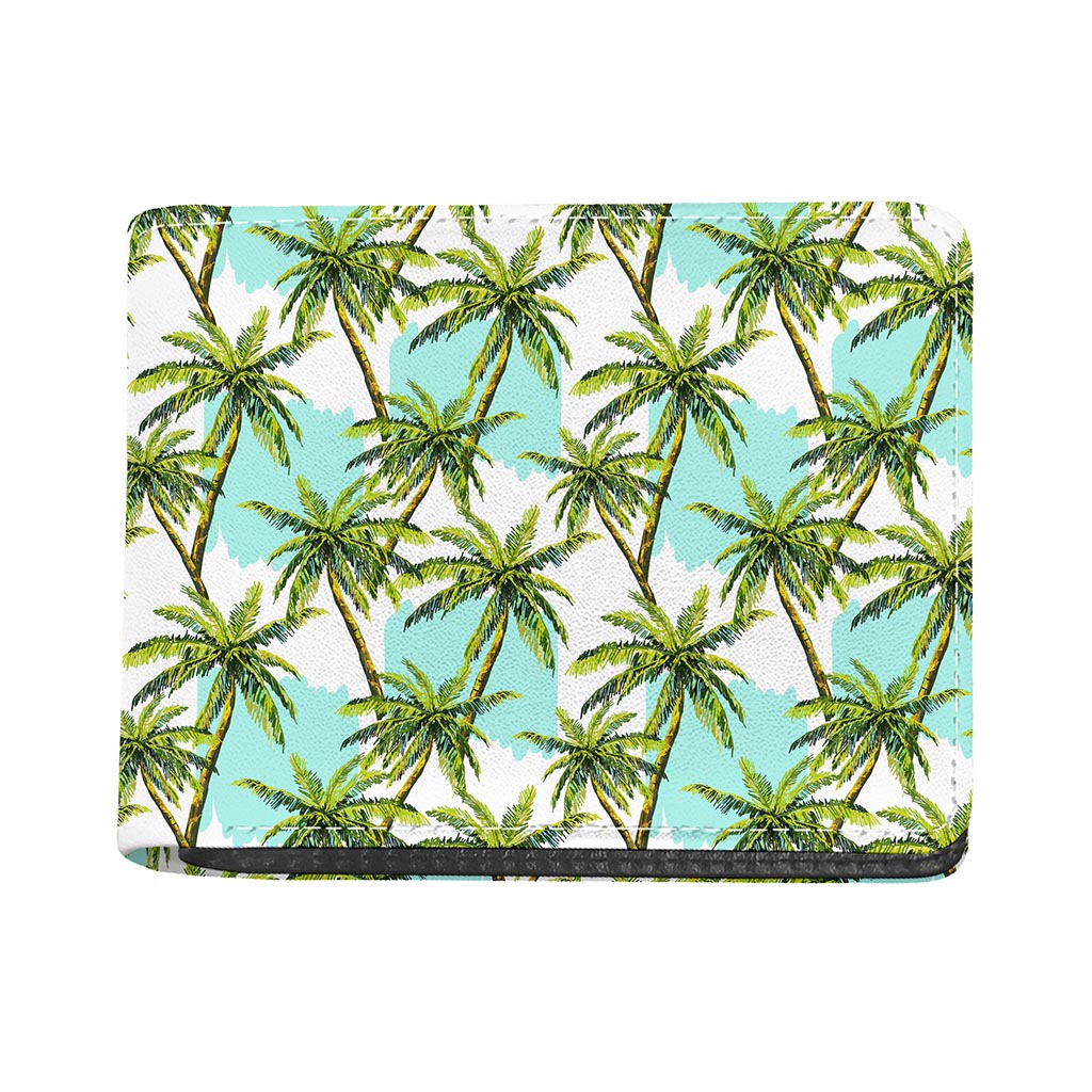 Palm Tree Tropical Pattern Print Bifold Wallet