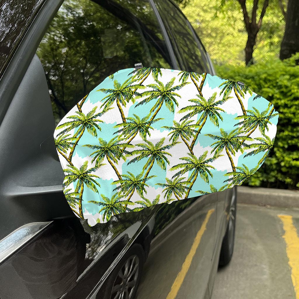 Palm Tree Tropical Pattern Print Car Side Mirror Covers