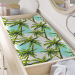 Palm Tree Tropical Pattern Print Changing Pad Cover