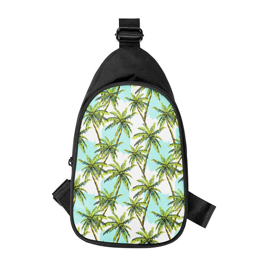 Palm Tree Tropical Pattern Print Chest Bag