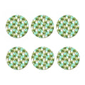 Palm Tree Tropical Pattern Print Coaster Set
