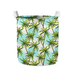 Palm Tree Tropical Pattern Print Collapsible Laundry Basket