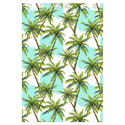 Palm Tree Tropical Pattern Print Curtain