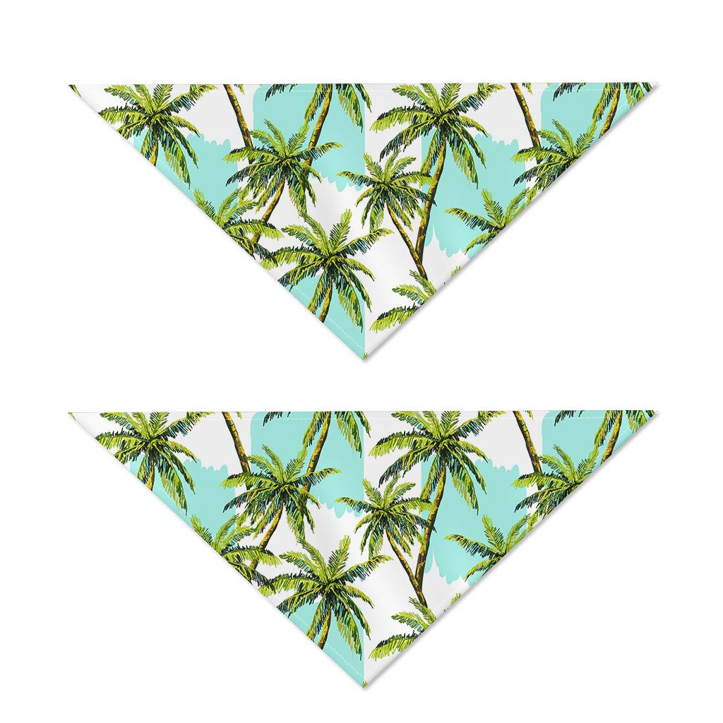 Palm Tree Tropical Pattern Print Dog Bandana