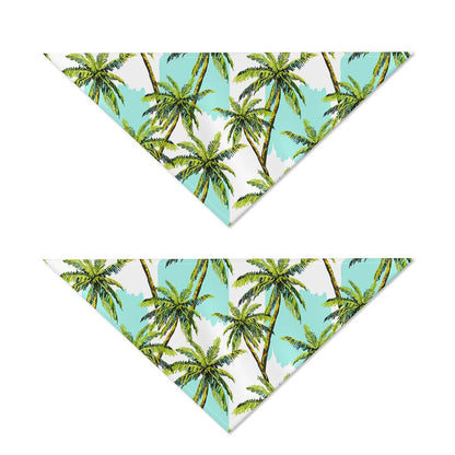 Palm Tree Tropical Pattern Print Dog Bandana