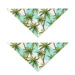 Palm Tree Tropical Pattern Print Dog Bandana