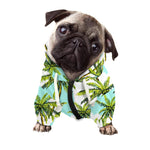 Palm Tree Tropical Pattern Print Dog Zip Up Hoodie