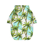 Palm Tree Tropical Pattern Print Dog Zip Up Hoodie