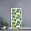 Palm Tree Tropical Pattern Print Door Sticker