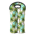 Palm Tree Tropical Pattern Print Double Neoprene Wine Tote