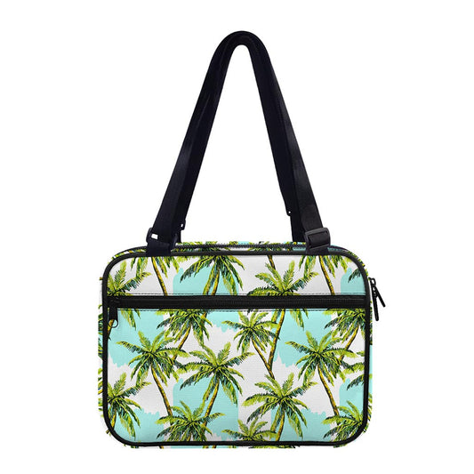 Palm Tree Tropical Pattern Print Double Strap Bible Bag