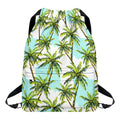 Palm Tree Tropical Pattern Print Drawstring Backpack