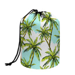 Palm Tree Tropical Pattern Print Drawstring Makeup Bag
