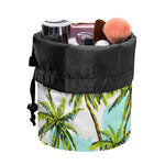 Palm Tree Tropical Pattern Print Drawstring Makeup Bag