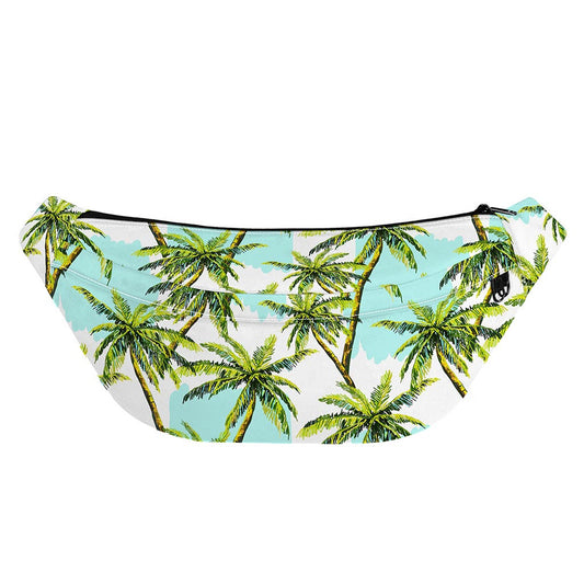 Palm Tree Tropical Pattern Print Fanny Pack