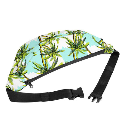 Palm Tree Tropical Pattern Print Fanny Pack
