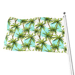 Palm Tree Tropical Pattern Print Flag