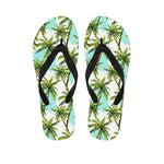 Palm Tree Tropical Pattern Print Flip Flops