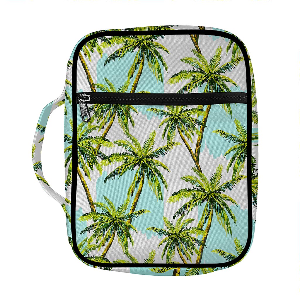 Palm Tree Tropical Pattern Print Front Pocket Bible Bag