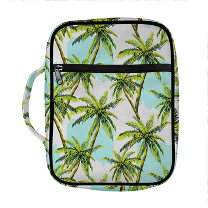 Palm Tree Tropical Pattern Print Front Pocket Bible Bag