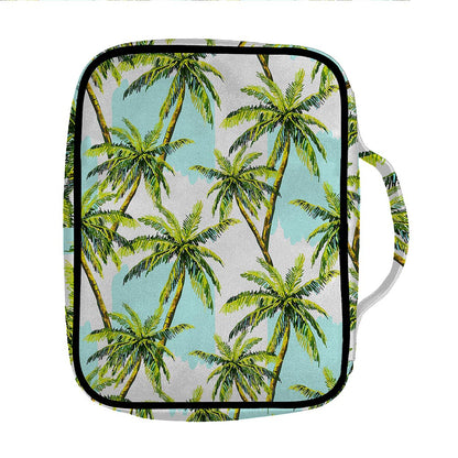 Palm Tree Tropical Pattern Print Front Pocket Bible Bag