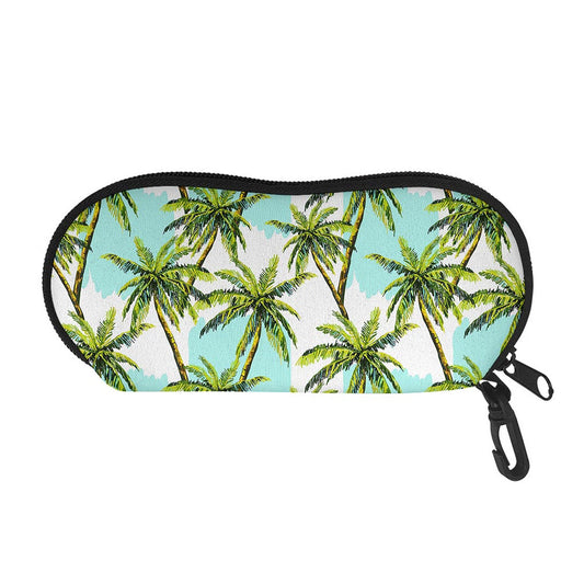 Palm Tree Tropical Pattern Print Glasses Case