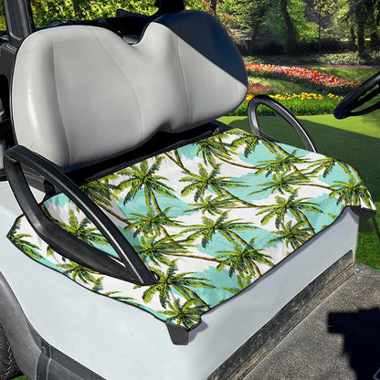 Palm Tree Tropical Pattern Print Golf Cart Seat Cover