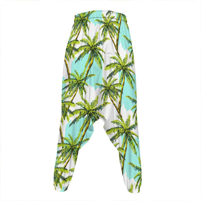 Palm Tree Tropical Pattern Print Hammer Pants