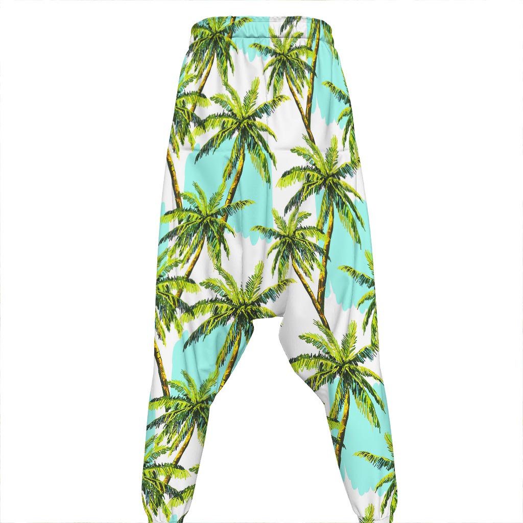 Palm Tree Tropical Pattern Print Hammer Pants