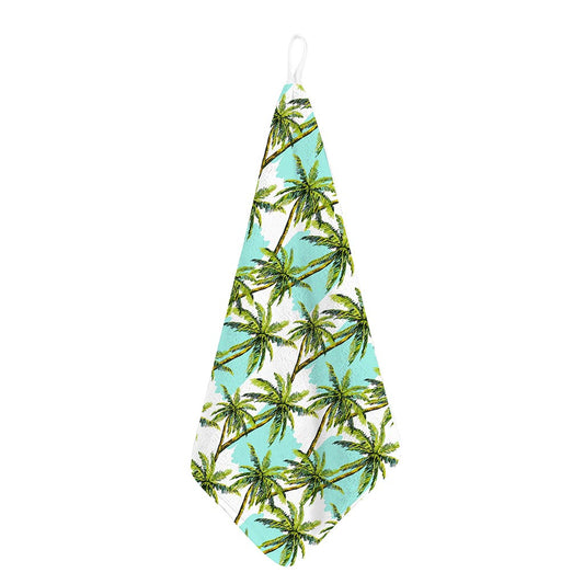 Palm Tree Tropical Pattern Print Hand Towel