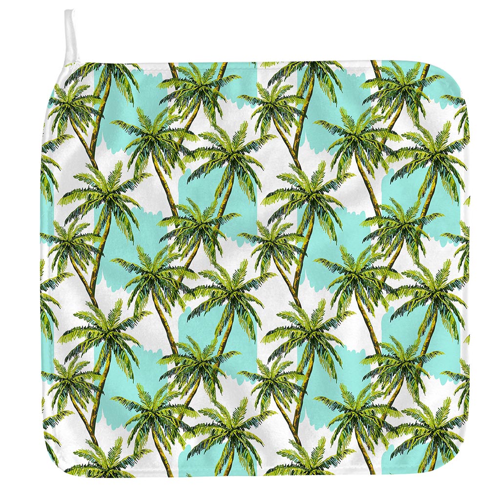 Palm Tree Tropical Pattern Print Hand Towel