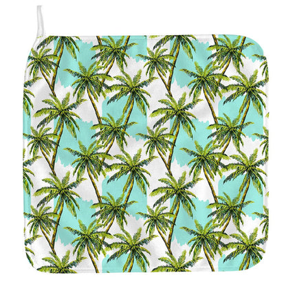 Palm Tree Tropical Pattern Print Hand Towel