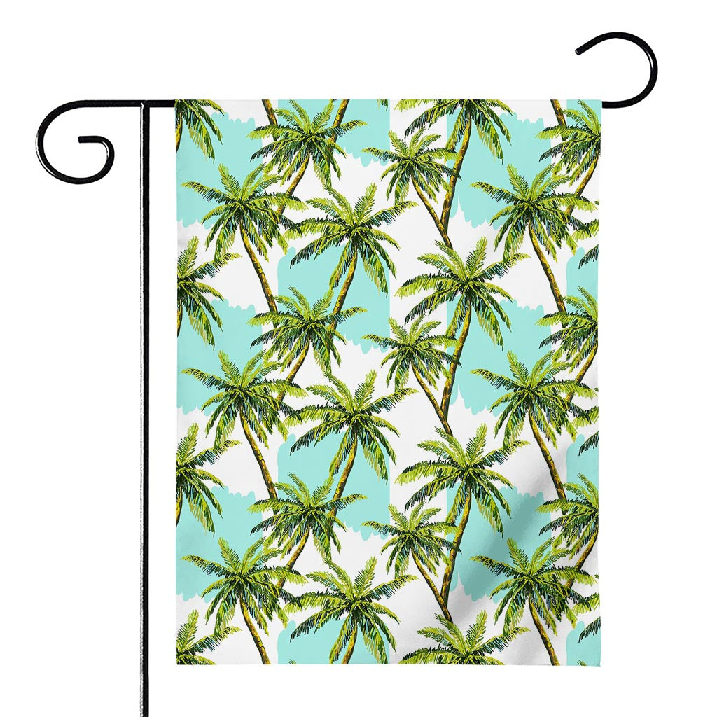Palm Tree Tropical Pattern Print House Flag