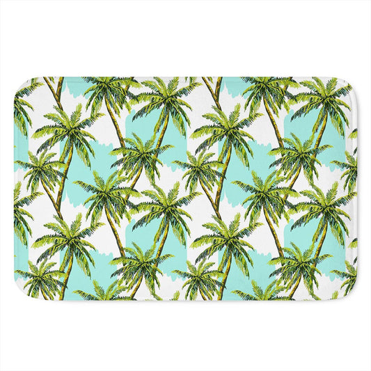 Palm Tree Tropical Pattern Print Indoor Door Mat