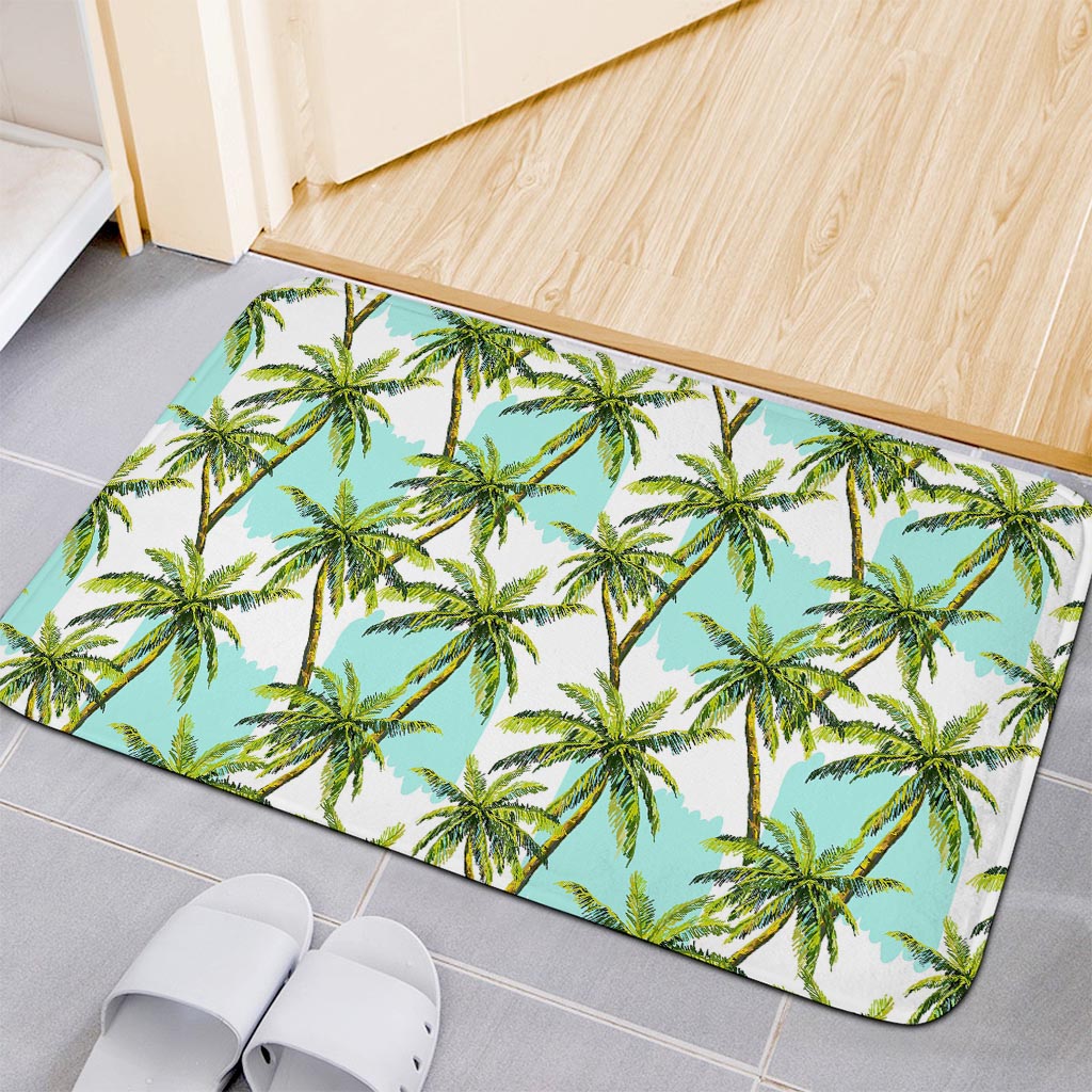 Palm Tree Tropical Pattern Print Indoor Door Mat