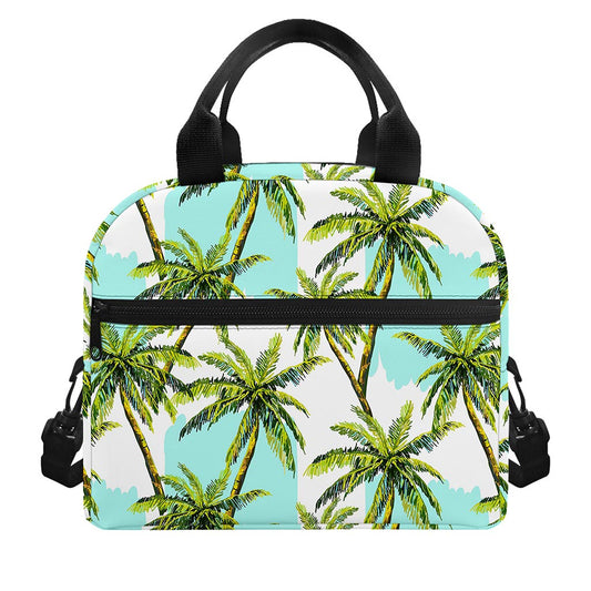 Palm Tree Tropical Pattern Print Insulated Lunch Bag