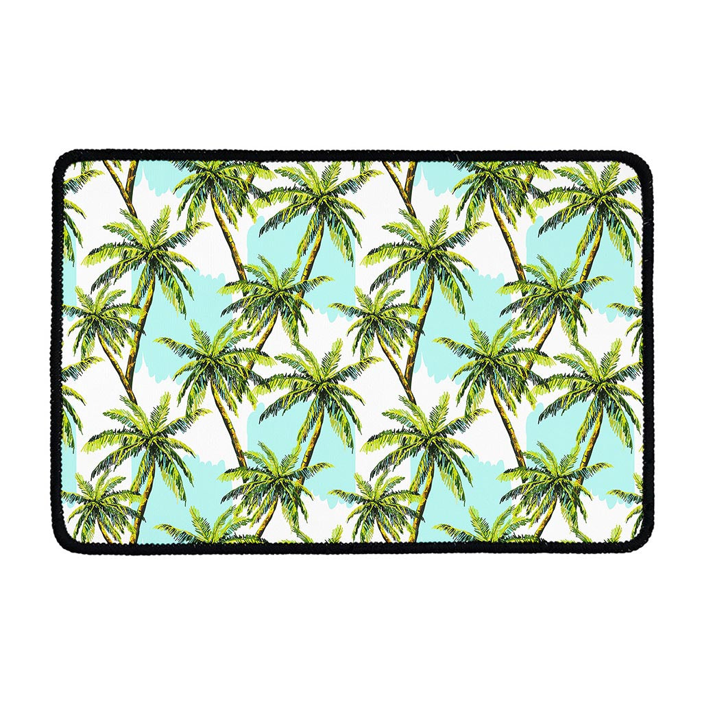 Palm Tree Tropical Pattern Print Kitchen Mat