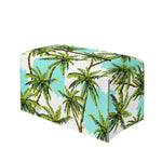 Palm Tree Tropical Pattern Print Leather Tissue Box Cover
