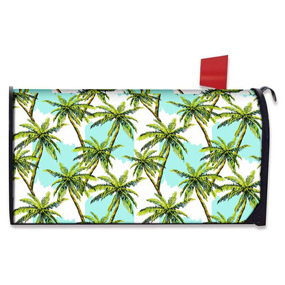 Palm Tree Tropical Pattern Print Mailbox Cover