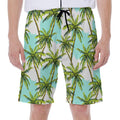 Palm Tree Tropical Pattern Print Men's Beach Shorts